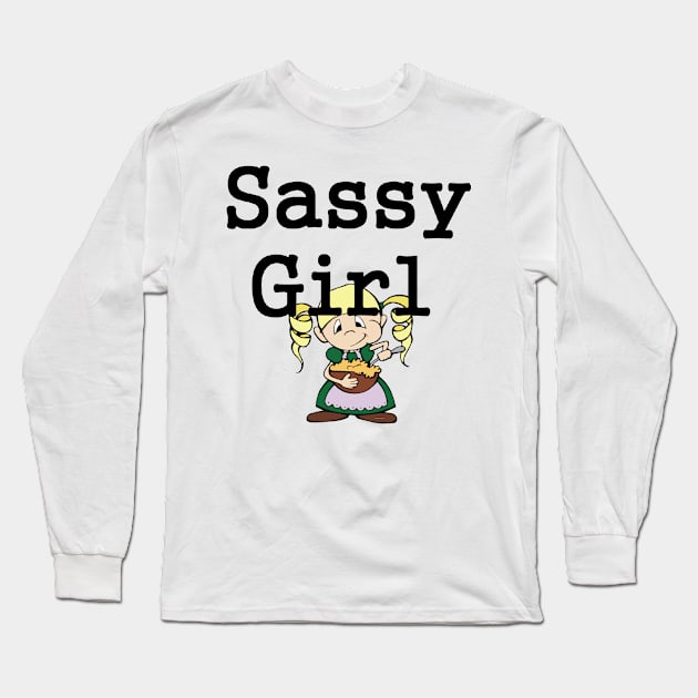 Sassy Girl Long Sleeve T-Shirt by teepossible